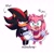 Size: 2000x2000 | Tagged: safe, artist:la_gata_golosa_, amy rose, shadow the hedgehog, 2025, age difference, amy x shadow, arrow, duo, frown, heart, holding hands, lidded eyes, looking at viewer, ship name, shipping, smile, standing, straight, text, wagging tail