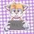 Size: 600x611 | Tagged: safe, artist:la_gata_golosa_, miles "tails" prower, 2023, barbie mugshot meme, floppy ears, front view, frown, holding something, looking at viewer, meme, mouth open, mugshot, outline, signature, solo, sweatdrop, white outline