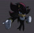 Size: 1280x1235 | Tagged: safe, artist:demonhedgehog, shadow the hedgehog, hedgehog, 2018, clenched fist, grey background, hand out, lidded eyes, looking at viewer, male, reaching out, simple background, smile, smug, solo, standing