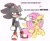 Size: 2609x2160 | Tagged: safe, artist:lbrcloud, shadow the hedgehog, angry, clenched fist, clenched teeth, crossover, crossover shipping, crying, dialogue, duo, fluttershy, looking at viewer, my little pony, protecting, shipping, simple background, straight, talking to viewer, white background