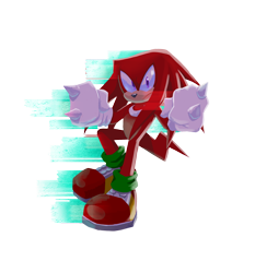 Size: 2800x3000 | Tagged: safe, artist:justtheauthor, knuckles the echidna, 2026, clenched fists, looking at viewer, simple background, smile, solo, transparent background