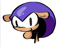Size: 1024x806 | Tagged: safe, artist:yuchf, mighty the armadillo, 2026, bust, color swap, looking offscreen, simple background, smile, solo, transparent background