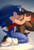 Size: 1500x2200 | Tagged: safe, artist:krazyelf, shadow the hedgehog, sonic the hedgehog, absurd res, bed, blushing, duo, eyes closed, gay, gloves off, gradient background, hugging, kiss, shadow x sonic, shipping, shoes off, sitting, socks