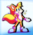 Size: 2048x2198 | Tagged: safe, artist:tatters-the-bat, miles "tails" prower, fox, looking at viewer, male, signature, smile, solo, sparkles, standing
