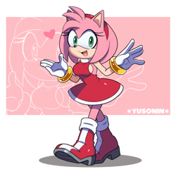 Size: 1324x1308 | Tagged: safe, artist:yusonin, amy rose