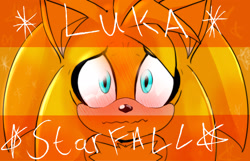 Size: 2048x1316 | Tagged: safe, artist:lukastarfall, oc, oc:luka (lukastarfall), hedgehog, 2026, blushing, english text, looking at viewer, oc only, solo, text